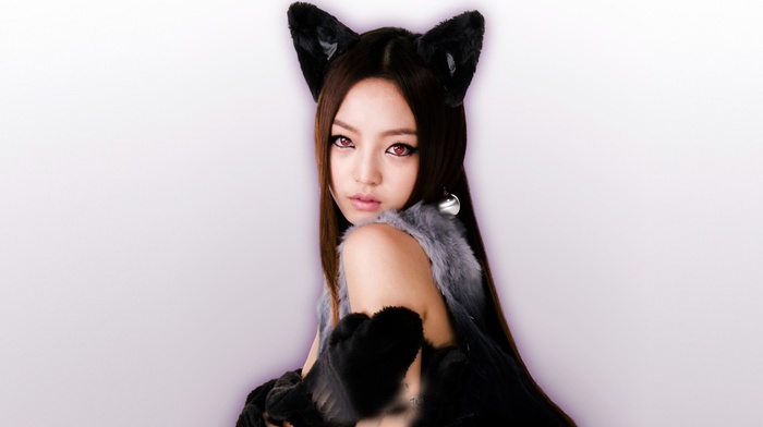 K, pop, cat ears, Korean, Kara, girl, Asian