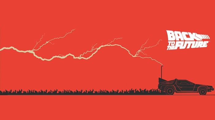 back to the future, movies, time travel, minimalism, artwork