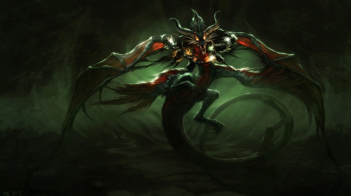 artwork, dragon, fantasy art