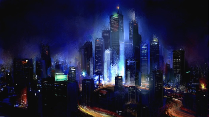 cityscape, artwork, city