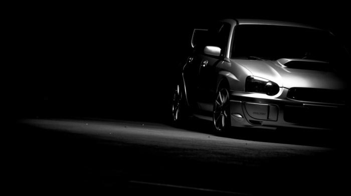 Subaru, black background, cars