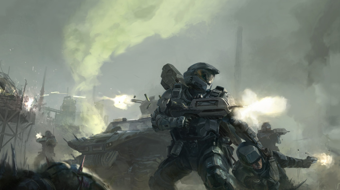 war, Halo, concept art