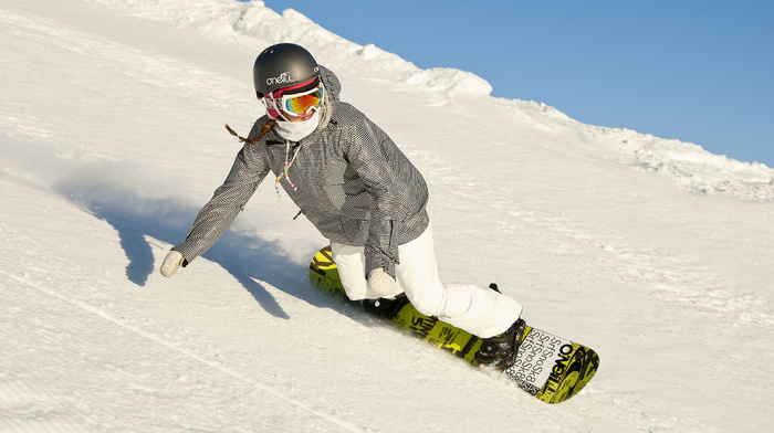 snow, sports, mountain, winter, girl