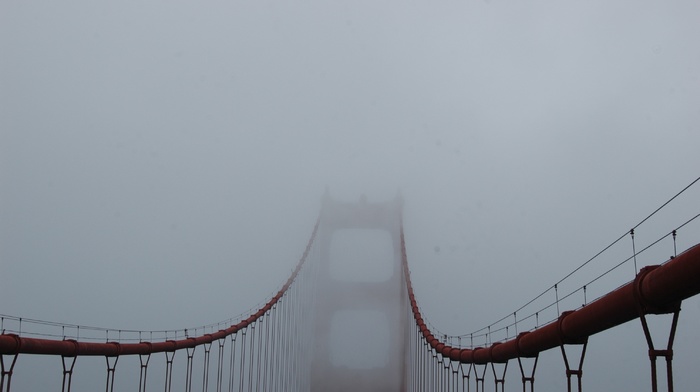 mist, golden gate bridge, bridge