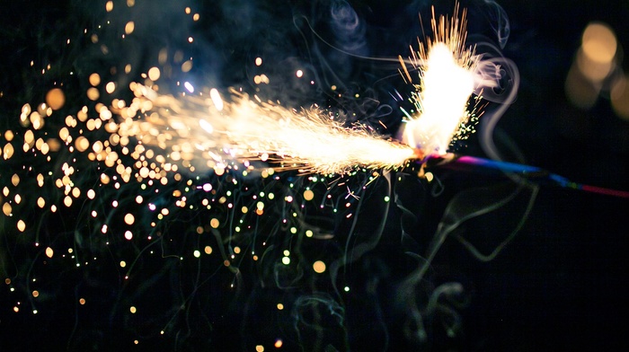 sparks, fireworks, matches