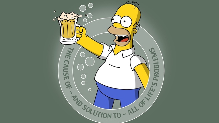 The Simpsons, beer, quote, Homer Simpson