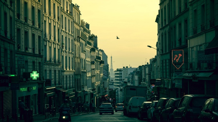 cityscape, Paris, car