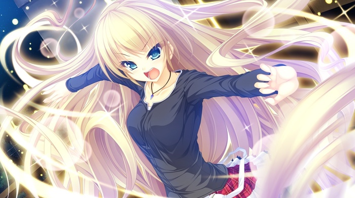 blonde, anime, anime girls