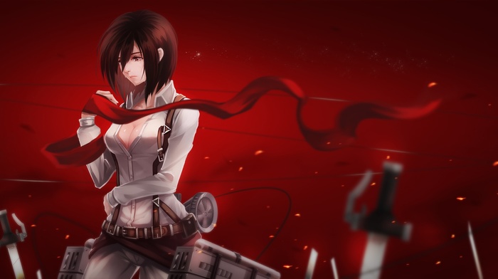 Shingeki no Kyojin, anime girls, anime