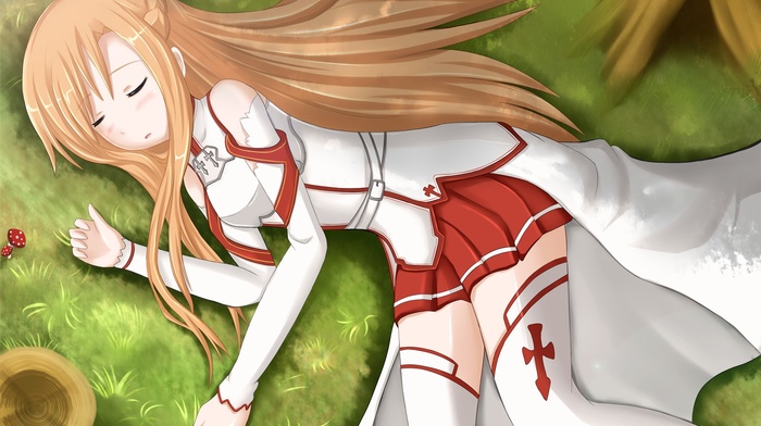 sword art online, Yuuki Asuna, anime girls, anime