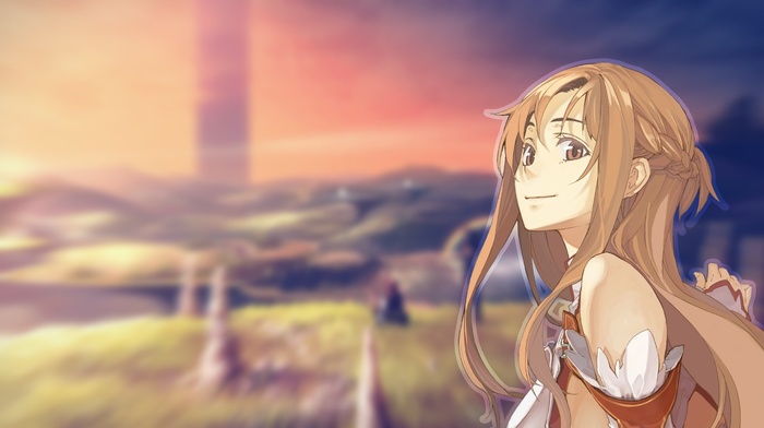 anime, sword art online, Yuuki Asuna, anime girls