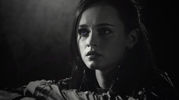 girl, Sin City, blue eyes, Alexis Bledel