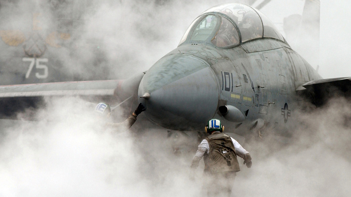 aircraft, smoke, jet fighter
