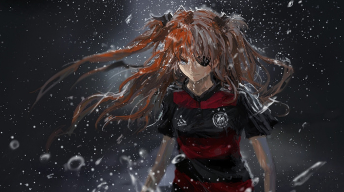 Asuka Langley Soryu, anime girls, soccer, Germany