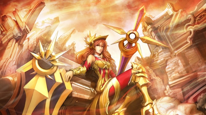 anime, leona, League of Legends