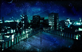 anime, blue, anime girls