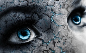 selective coloring, blue eyes
