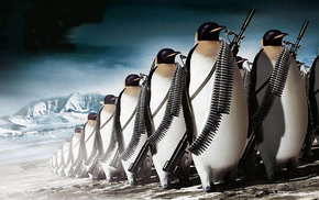 humor, army, penguins