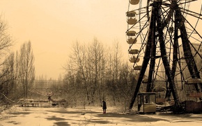 apocalyptic, snow, alone