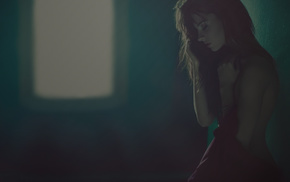 girl, depth of field