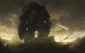 apocalyptic, colossus, mech