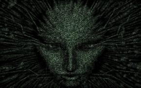 abstract, face, System Shock 2, Shodan