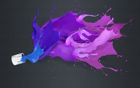 purple, Adobe Photoshop, black background