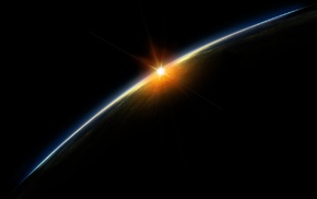 sunrise, Sun, Earth