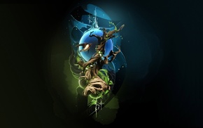 artwork, nature, trees