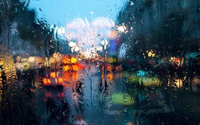 rain, glass, water on glass