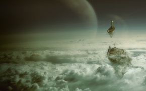 fantasy art, clouds