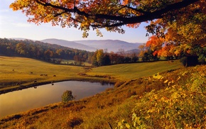 lake, landscape