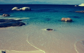 stones, summer, waves, ocean