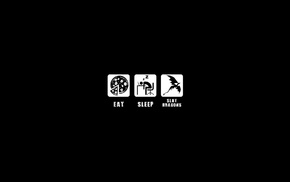 dragon, humor, minimalism, The Elder Scrolls V Skyrim