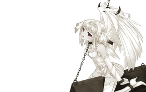 chains, white, BDSM, white background, torture