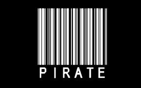 monochrome, barcode, piracy