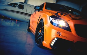 orange, car, Mercedes, Benz