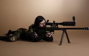 camouflage, Barrett .50 Cal, gun