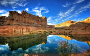 nature, HDR, lake, landscape