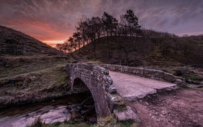 nature, sunset, HDR, landscape