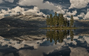 nature, landscape, lake
