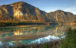 nature, landscape, HDR, lake
