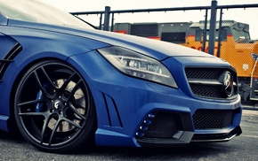 blue cars, Mercedes, Benz, car