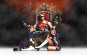 gun, girls, video games