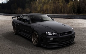 Nissan Skyline GT, R, black