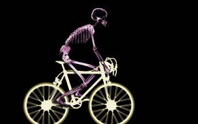 creative, bicycle, skeleton