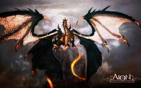 fantasy art, Aion, tiamat, dragon