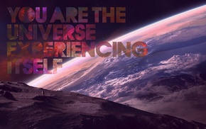 space, Earth, quote, stars