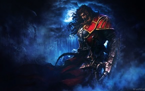 video games, armor, Castlevania Lords of Shadow, night, Gabriel Belmont, fantasy art