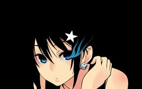 Black Rock Shooter, blue, black, girl, anime girls
